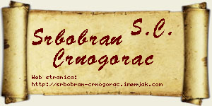 Srbobran Crnogorac vizit kartica